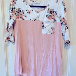 Pink Floral Top